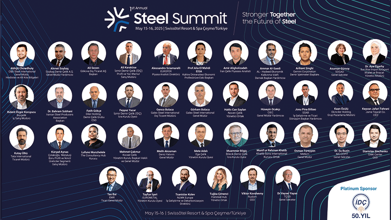 Çelik Dünyasının Liderleri, Steel Summit 2025’te Buluşuyor